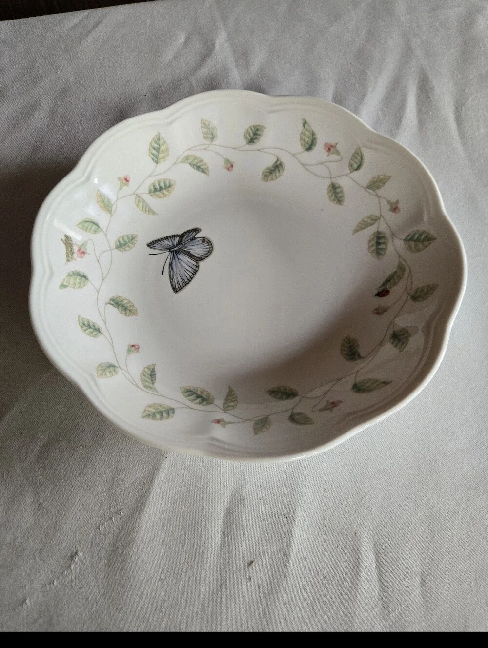 Lenox Butterfly Meadow Soup Or Pasta Bowl 8.75